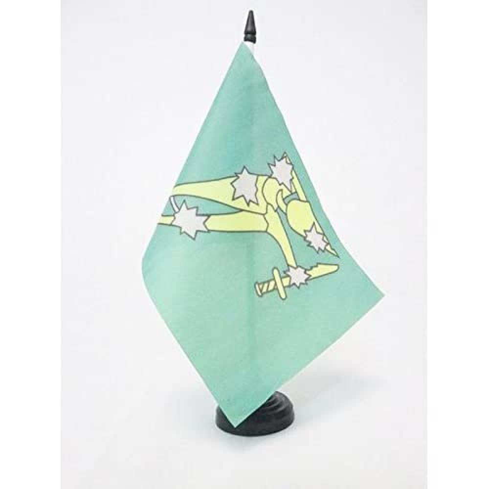 AZ FLAG Starry Plough of Ireland Table Flag 5'' x 8'' - Irish Citizen Army Office Decoration 100% Polyester 21 x 14 cm - Mini Desk Flag with Pole and Black Plastic Base