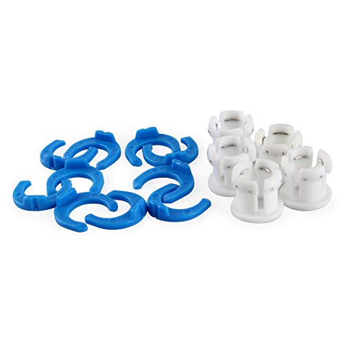 BCZAMD White Bowden Tube Clamp Blue Pipe Horse Clip Fixed 6mm for Ultimaker 3D Printers Parts Shoe Coupling Collet Parts Accessories - Thumbnail 3
