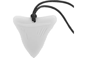 Keenso Silicone Teething Necklace Baby Chew Toy for Autistic Children, Waterproof Pendant Necklace with 5 Color Options, Suit