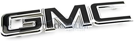 1 NEW CUSTOM 15-17 GMC YUKON XL DENALI CHROME AND BLACK GRILL EMBLEM 22814065