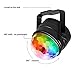 Zbrqotl DJ Party Light 6w Disco Ball Strobe Light for Parties 6 Color Sound Activated Lamp