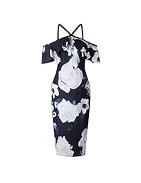 Vestido de fiesta para dama de 2019 con estampado de encaje, manga corta, hombros descubiertos, vestido de fiesta