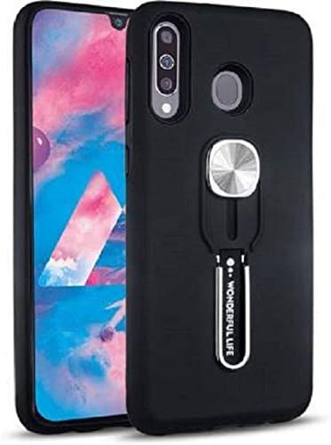 Vikeko Extreme Shock Absorption Tough Armor Case with Inbuilt Stand & Hand Holder Strap for Samsung Galaxy A9 2018(Black)