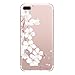 Qissy iPhone 7Plus 5.5 Case Girl Cherry Blossom Rabbit Roses Clear Design Transparent TPU Cover for iPhone 7Plus 5.5 (9)