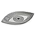 Now House by Jonathan Adler Wink Trinket Tray, Black and White