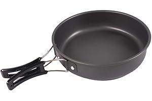 Frying Pan Pan Outdoor Camping Folding Handle Cookware Portable Nonstick Pan Aluminum Camping Equipment