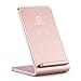 iPhone X Wireless Charger,7.5W Fast Wireless Charger 3-coil Charging Pad Stand For iPhone X/8/8Plus, Qi Fast charge For Samsung Glaxy S9 S9+ S9 Plus Note8 S8 S8 Plus S7 S6 Edge Plus(Rose Gold)-SHARLLE