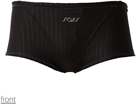 SAFS Men's Watersports Swim Box Breifs Practice Swimsuit With Navy Power Line 30