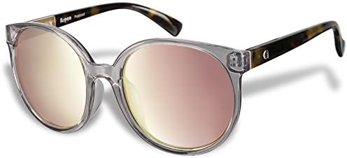 Aspen 70194 Fashion Polarized Sunglasses by Flux for Women uv400 (Crystal Grey, Rose Gold)