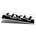 Auto Dynasty Chrome Finish Metal Emblem 4X4 Badge, (Black Letter)