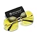 AEVOGUE Sunglasses For Women Oversized Rimless Diamond Cutting Lens Sun Glasses AE0534 (Gold&Yellow)