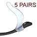 Keepons Primestretch White Prevent Eyeglass Slipping Anti Slip Anti Slide Eyewear Sunglasses Spectacles Glasses Temple Tips Sports Ear Hooks Sleeves Retainer (5 Pairs)