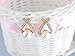 Sunshiny Fashion Ladies Fine Jewelry Women Elegant Cross Rhinestone Cross Curve Lmitation Pearl Studs Earrings Ear Studs (Gold)