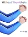 Boao 8 Pairs Unisex Arm Sleeves Sun Protection Cooling Sleeves for Driving Jogging Golfing Riding Outdoor Activities Adults Kids Size