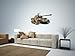 Military Wall Decals - Desert CamoTank - 12 inch Removable Graphic