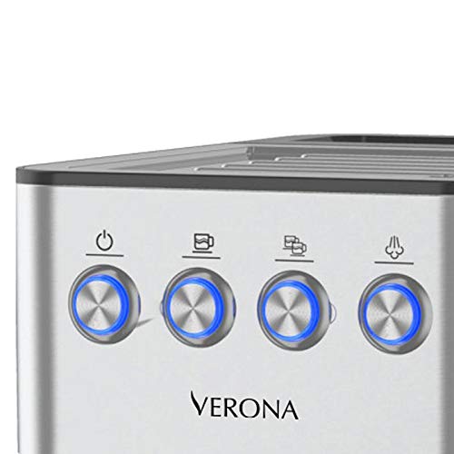 PRIXTON - Verona Espressomaschine -Druck 20 bar - Leistung 850W - Siebträger mit Doppelauslauf für 2 Kaffees… – Bild 5