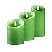 VENTA Flickering Flameless Candles with Remote Control - Led Candles Battery Operated - Battery Operated Candle for Decoration Table, Timer & Dimmer Features, Set - 3Pcs (4
