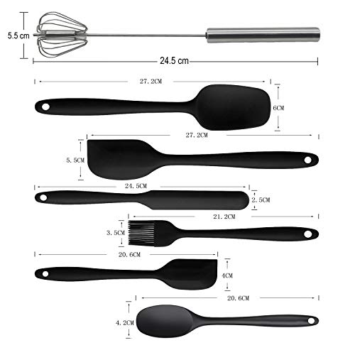 62 Pieces Bakeware Set | Food Grade FDA-Approved Silicone Molds | Round Cake Pan, Loaf Bread Pan, Muffin Pan, Spatula Set, Hand Mixer, Cupcake Mold, Piping Bags and Tips Kit Cake Decorating Supplies - Thumbnail 4
