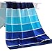 Exclusivo Mezcla 100% Cotton Beach Towel, Pool Towel Gradient Blue Striped (30