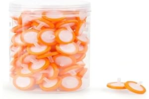 zoomto Syringe Filters Hydrophobic PTFE Membrane 100PCS, 0.45um Pore Size,13mm Disc Diameter,HPLC and GC Needle Filter, Non-Sterile, High Throughput Lab Filtration, Barreled Packed