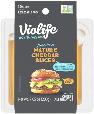 Violife, Mature Cheddar Style Slices, 7.05 Ounce