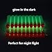 Hosim Refill Darts Glow in the Dark Refill Bullets 2.84-Inch Safe Round Head and Air Hole Universal Standard for Nerf N-strike Elite Series Blasters Kid Toy Gun - White (100pcs)