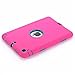 HT Ultra Slim Hybrid Dual Layer Protective Case for iPad mini 1 / 2 / 3 - Rosered
