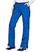 Cherokee Women Scrubs Pant Workwear Core Stretch Mid Rise Straight Leg Drawstring WW130, L, Navy