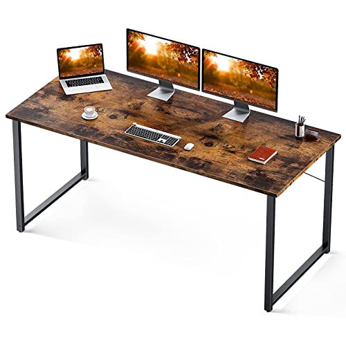 Coleshome 63 Inch Computer Desk, Modern Simple