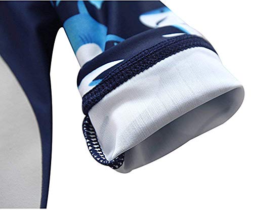 Childlike Me Baby/Toddler Boy Swimsuit Long Sleeve One-Piece Swimwear Rashguard (3-4 Years)