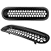 Wrangler Grill Inserts Matte Black Front Grille Mesh Cover Compatible with Jeep JK Wrangler & Wrangler Unlimited 2007-2015