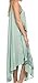 Sakkas 117 Watercolor Palm Tree Tank Caftan Short Dress - Seafoam - One Size