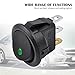 AutoEC New 3pc Car Truck Rocker Toggle Switch Green Light On-Off Control 12V