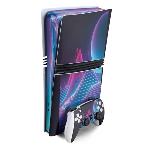 Gaming Skin Compatible with Sony PlayStation 5 PS5 Pro Bundle - Planetary Grid…