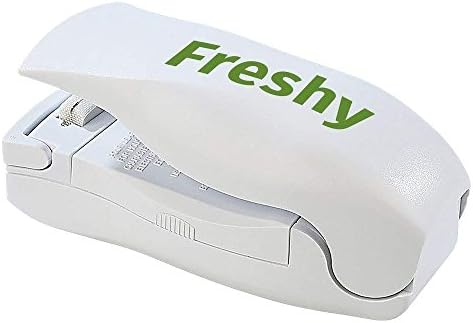 Freshy - "premium model" - handy sealer, bags close, bag clips. Food remains longer fresh and aromatic. Airproof.