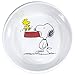 Peanuts Snoopy, Woodstock & Charlie Brown Dog Food Bowl - Heavy Stoneware Pet Dish (5
