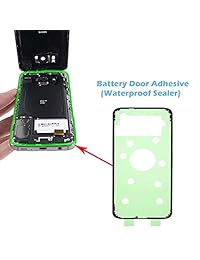 omnirepairs-for Marco de Samsung Galaxy S8 sm-g940 y S8 Edge sm-g945 lente cámara posterior de vidrio en plata Asamblea OEM Sustitución con calcomanía y Toolkit