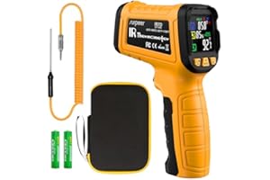 Surpeer 50:1 Infrared Thermometer Temperature Gun, Non-Contact Digital Laser IR Temp Gun -58°F to 1796°F, K-Type Thermocouple
