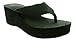 Belts.com Gino 4-Womens Black Light Weight Flip Flop Sandal With Thick Strap