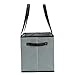 Foraineam 3-Pack Extra Large Reusable Grocery Bags, 14 x 11 x 12 Inch Gray Durable Heavy Duty Grocery Totes Bag Storage Box Bins Collapsible Grocery Shopping Box Bags with Reinforced Bottom