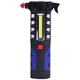Cartman 5 in 1 COB Portable LED Work Light for Car Repairing or Emergency, 1W Torch + 3W COB + Red Warning Light + Emergency Hammer + Belt Cutter + Magnetic
