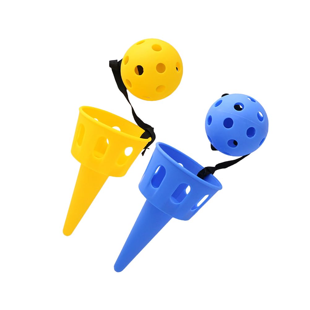 TOYANDONA Scoop Ball Catch Game Set 2 Pack Lightweight Portable Toys for Kids Indoor Outdoor Play 6.5 Inch Sports Toy for Boys and Girls