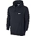 Nike New Men's Club Hoodie-Swoosh Dark Obsidian/White Small