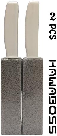 KAWABOSS Pumice Cleaning Stone with Handle Toilet Bowl Ring Remover Hard Water Two Piece