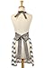 DII Women's Cotton Skirted Kitchen Apron for Cooking, Baking & Crafts, Adjustable with Generous Waist Ties, Chevron, One Size