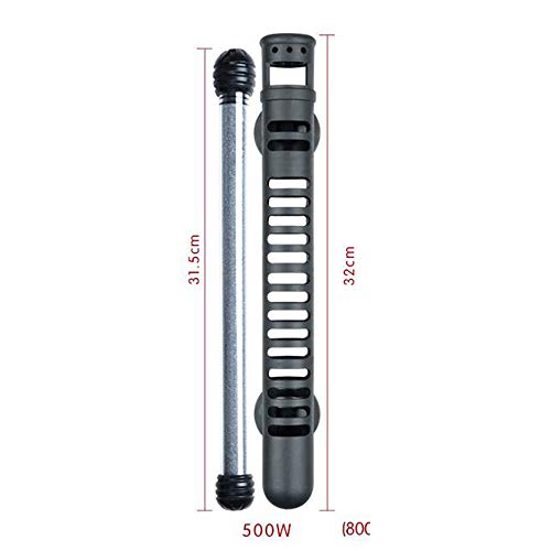 SISHUINIANHUA Aquarium Heating Rod Explosion-Proof Automatic Constant Temperature LED Digital Display Quartz Heating Rod Heating Rod Aquarium Heater,500W - Thumbnail 6