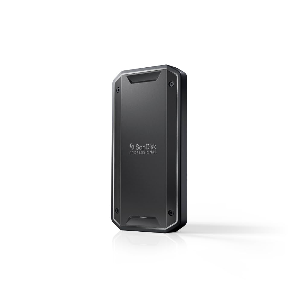 SanDisk PROFESSIONAL PRO-G40 SSD 2 TB (mobile SSD, exFAT formatiert, robuste NVMe SSD mit Thunderbol 3, USB-C, bis zu 3.000 MB/s Lesen, IP68 Gehäuse, staub- und wasserbeständig)