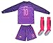 TEXTFACE Lionel Messi #10 Kids Soccer Football Jersey & Shorts Set Youth Sizes