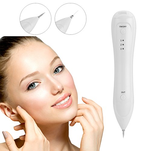 Mole Remover USB Charging Dot Mole Removal Pen Set-Safe Portable Spot Eraser Tool Kit for Face Dark Freckle Age Spot Small Tattoo Pigmentation Nevus Skin Tag Pigmentation
