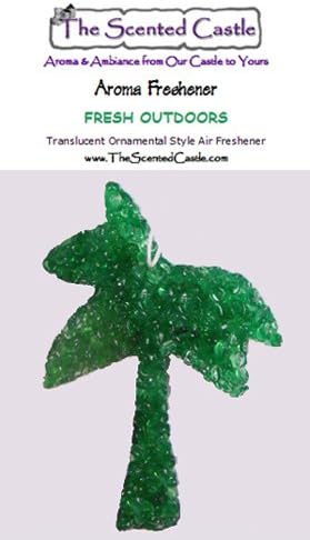 2-Pack Palm Tree - Fresh Outdoors Scented Air Freshener by The Scented Castle